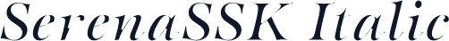 SerenaSSK Italic