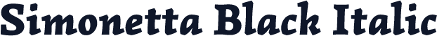 Simonetta Black Italic