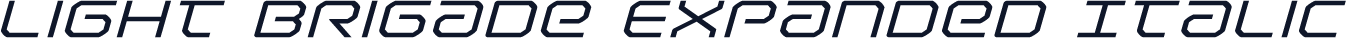 Light Brigade Expanded Italic