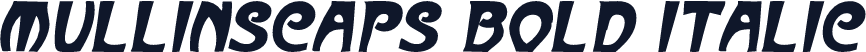 MullinsCaps Bold Italic