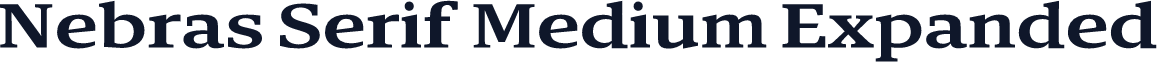 Nebras Serif Medium Expanded