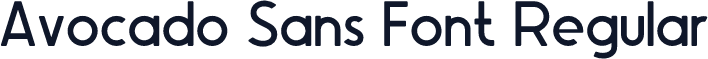 Avocado Sans Font Regular