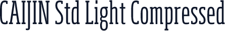CAIJIN Std Light Compressed