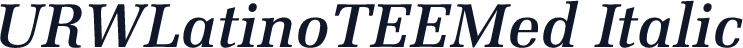 URWLatinoTEEMed Italic