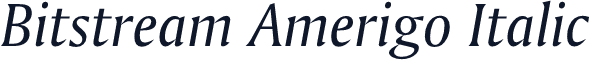 Bitstream Amerigo Italic
