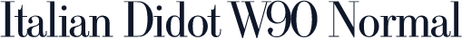 Italian Didot W90 Normal