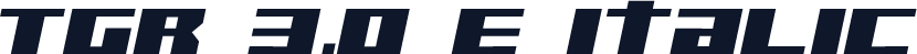 TGR 3.0 E Italic