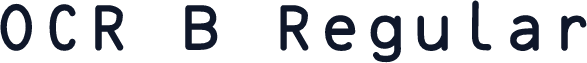 OCR B Regular