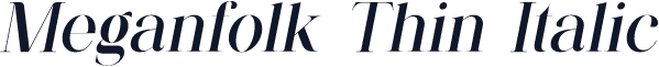 Meganfolk Thin Italic