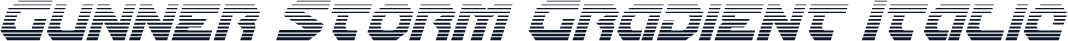 Gunner Storm Gradient Italic