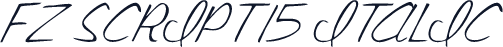 FZ SCRIPT 15 ITALIC