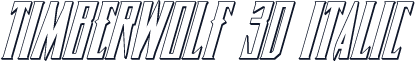 Timberwolf 3D Italic
