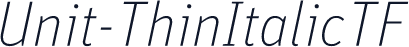 Unit-ThinItalicTF