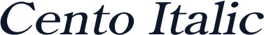 Cento Italic