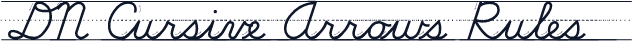 DN Cursive Arrows Rules
