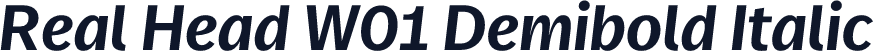 Real Head W01 Demibold Italic