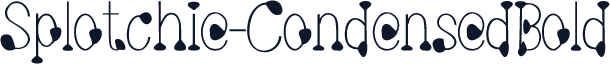 Splotchie-CondensedBold