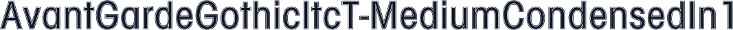 AvantGardeGothicItcT-MediumCondensedIn1