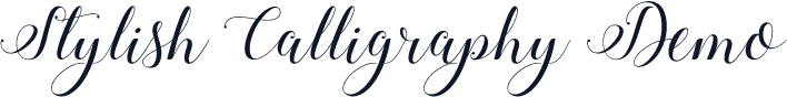 Stylish Calligraphy Demo
