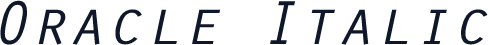 Oracle Italic
