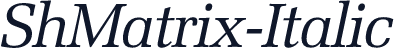ShMatrix-Italic