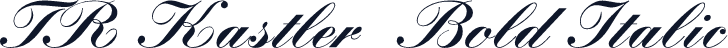 TR Kastler  Bold Italic