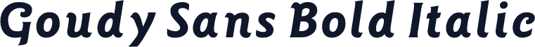Goudy Sans Bold Italic