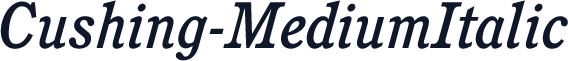Cushing-MediumItalic