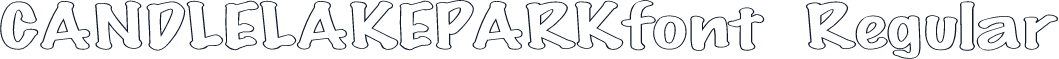 CANDLELAKEPARKfont Regular