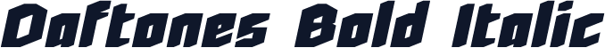 Daftones Bold Italic