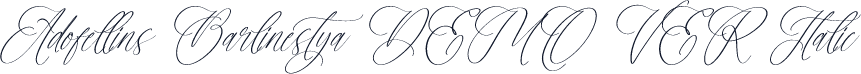 Adofellins Barlinestya DEMO VER Italic