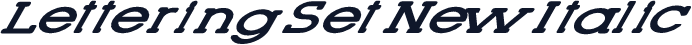 Lettering Set New Italic