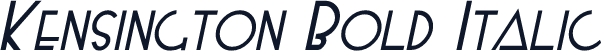 Kensington Bold Italic