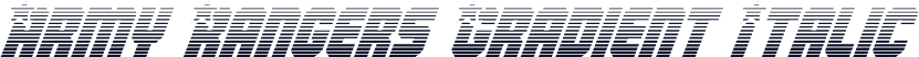 Army Rangers Gradient Italic