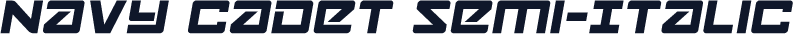 Navy Cadet Semi-Italic