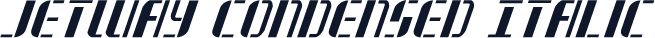 Jetway Condensed Italic