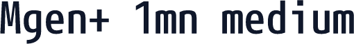 Mgen+ 1mn medium
