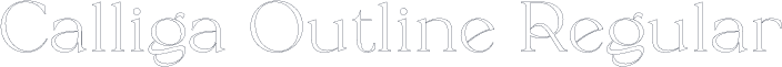 Calliga Outline Regular