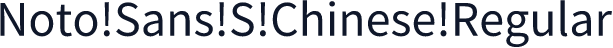 Noto Sans S Chinese Regular