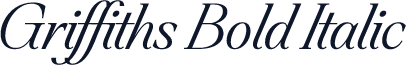 Griffiths Bold Italic