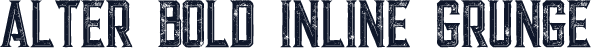 Alter Bold Inline Grunge