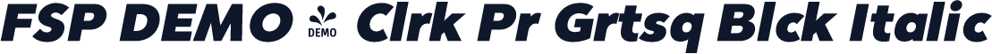 FSP DEMO - Clrk Pr Grtsq Blck Italic