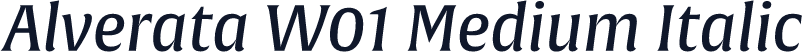 Alverata W01 Medium Italic