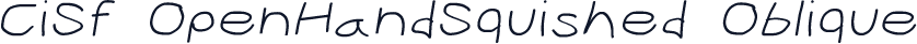 CiSf OpenHandSquished Oblique