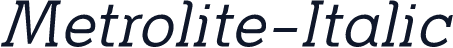 Metrolite-Italic
