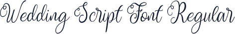 Wedding Script Font Regular