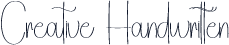 Creative Handwritten