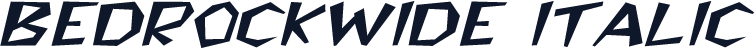 BedrockWide Italic