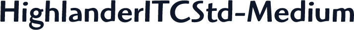 HighlanderITCStd-Medium