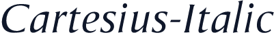 Cartesius-Italic